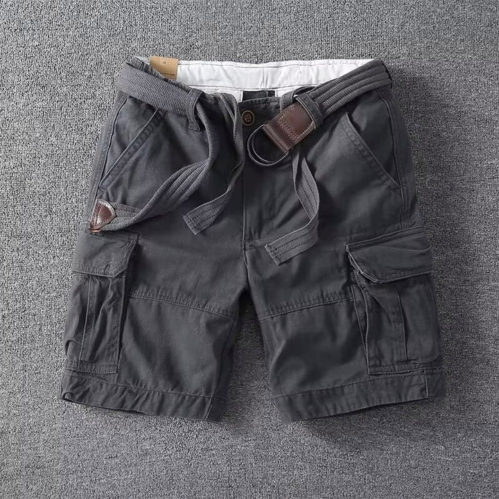 Men's Utility Cargo Shorts with Classic Design and Pockets-Metro Lane Plaza