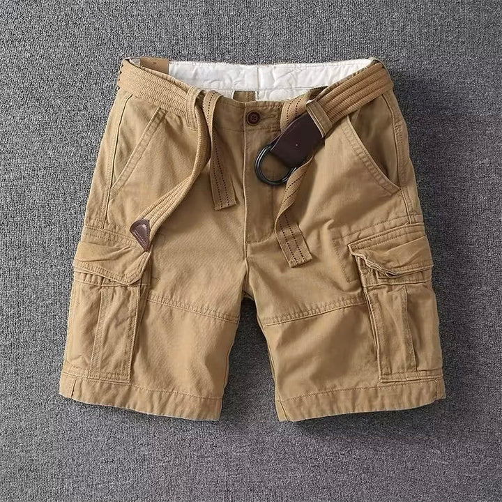 Men's Utility Cargo Shorts with Classic Design and Pockets-Metro Lane Plaza