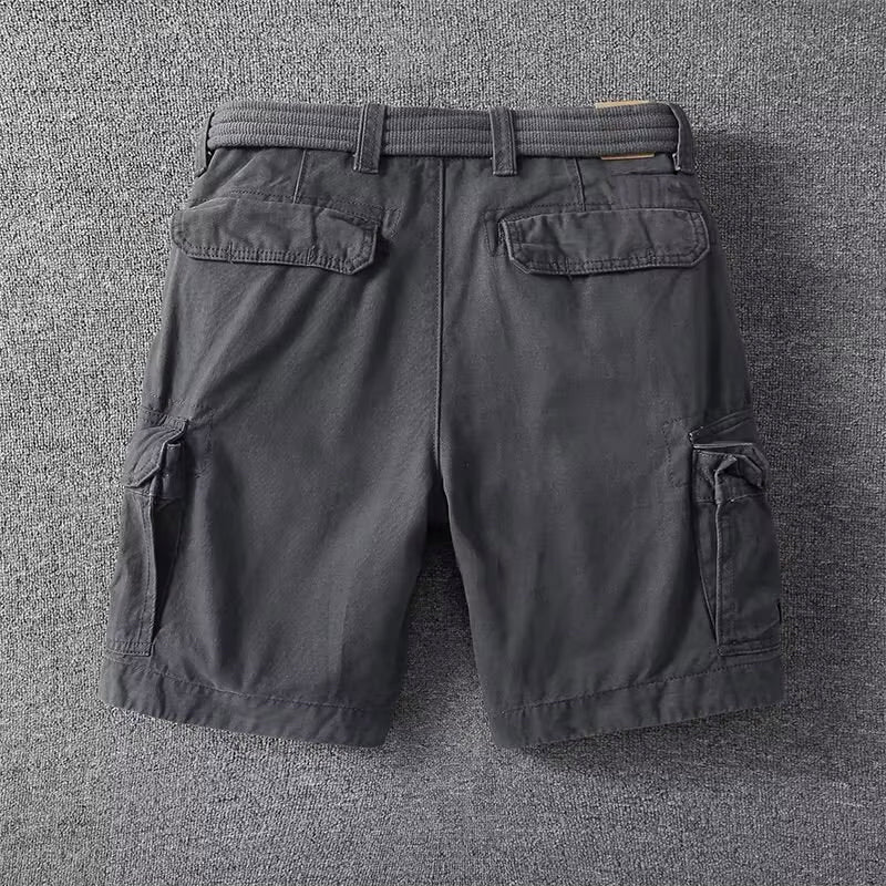 Men's Utility Cargo Shorts with Classic Design and Pockets-Metro Lane Plaza