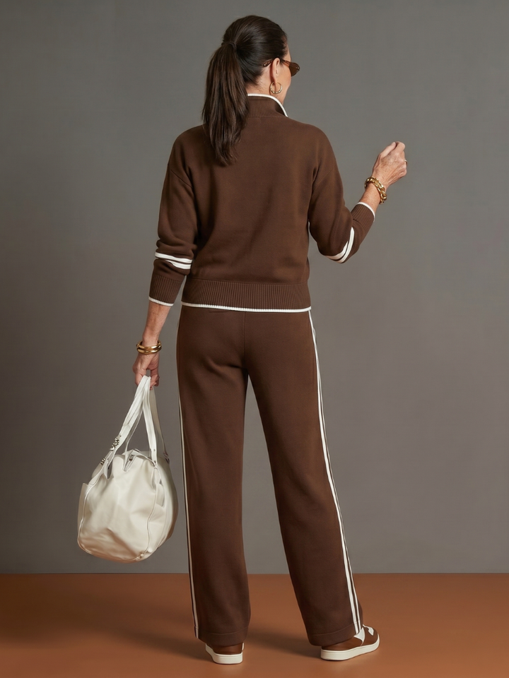 Mary | Women's Stylish Comfortable Two-Piece Knit Set-Metro Lane Plaza