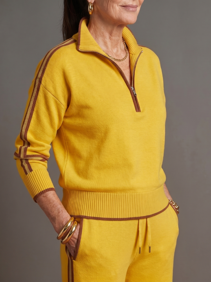 Mary | Women's Stylish Comfortable Two-Piece Knit Set-Metro Lane Plaza