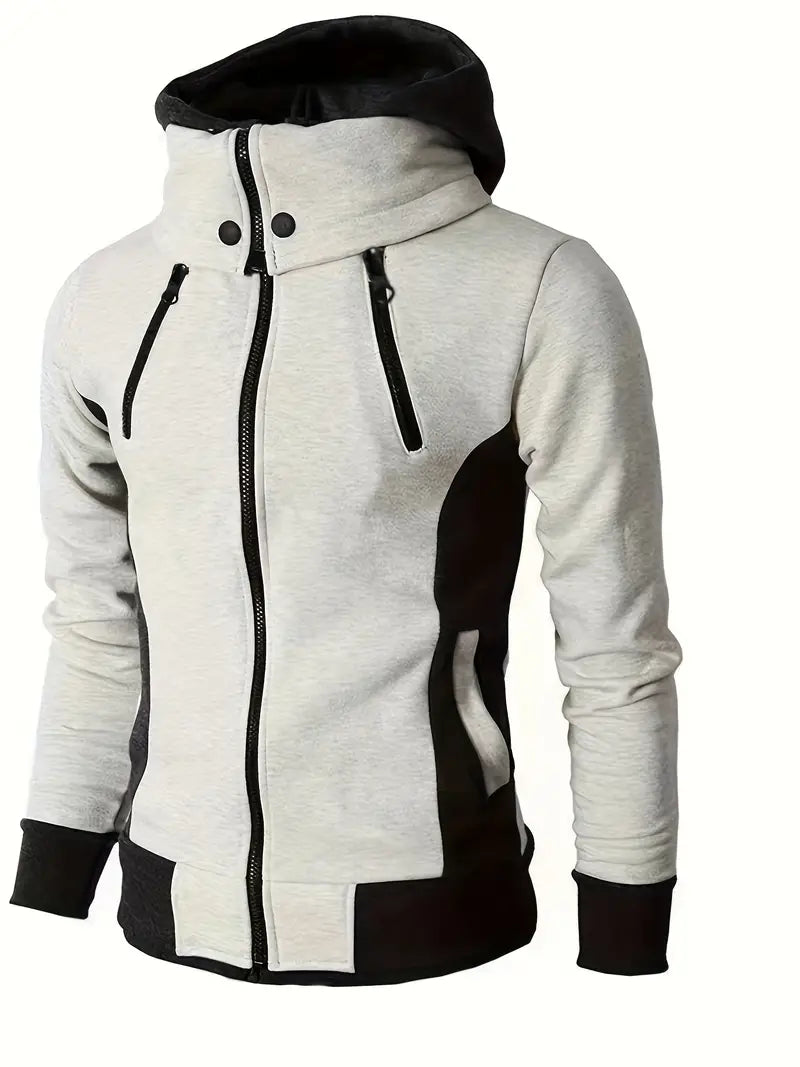Jasper | Men's Everyday Urban Long Sleeve Hoodie-Metro Lane Plaza