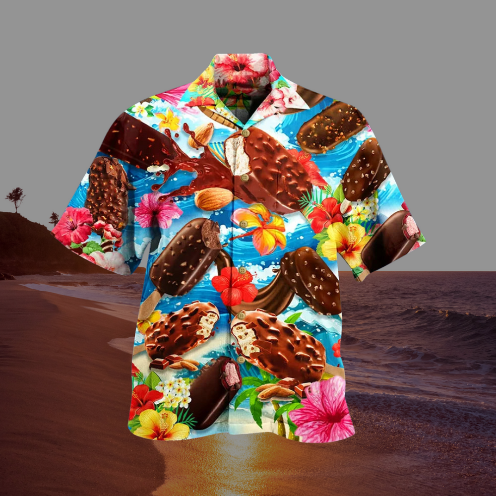 Mason | Men's Playful Breathable Ice Cream Summer Shirt-Metro Lane Plaza