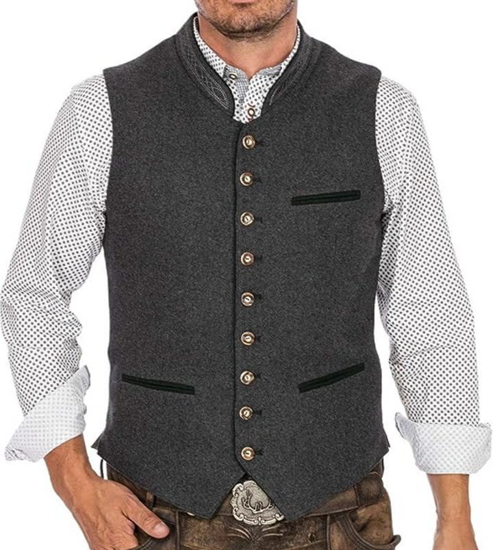 Arvon | Stylish Men's Traditional Slim Fit Vest-Metro Lane Plaza