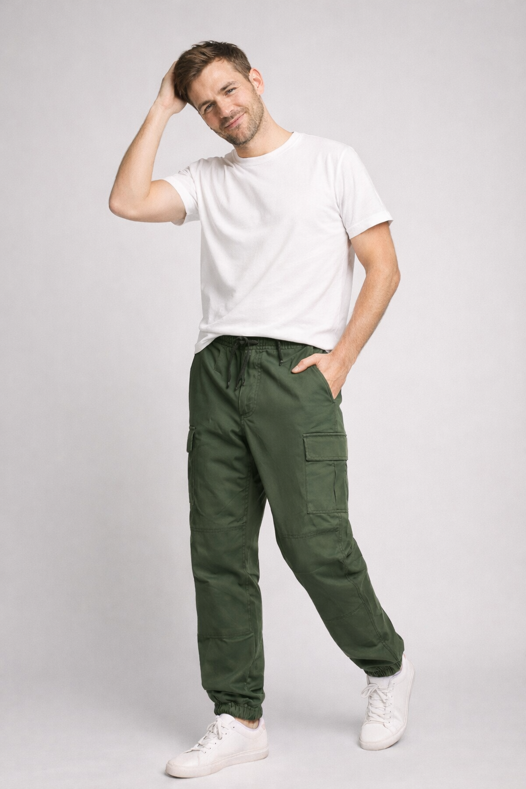 Luke | Men's Functional Trendy Cargo Jogger Pants-Metro Lane Plaza