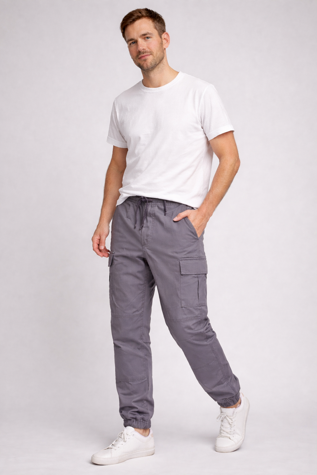 Luke | Men's Functional Trendy Cargo Jogger Pants-Metro Lane Plaza