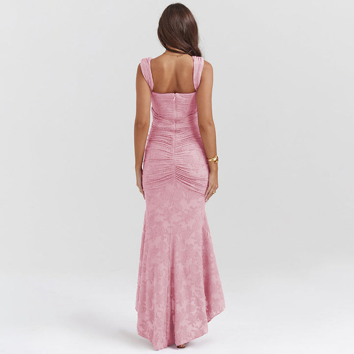 Ava | Women's Elegant Floral Sleeveless Maxi Dress-Metro Lane Plaza