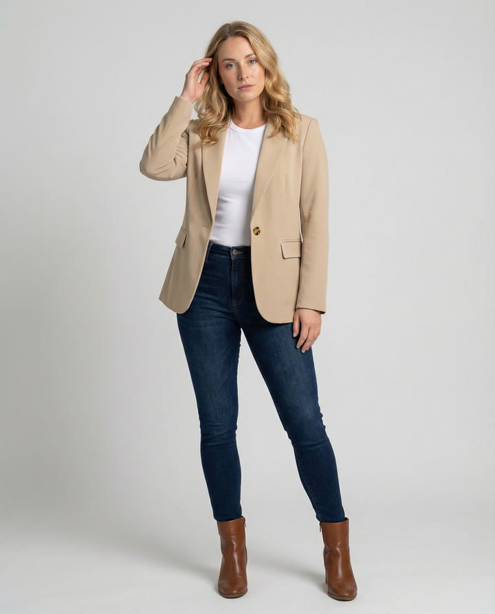 Luna | Women's Chic and Elegant Tailored Blazer-Metro Lane Plaza