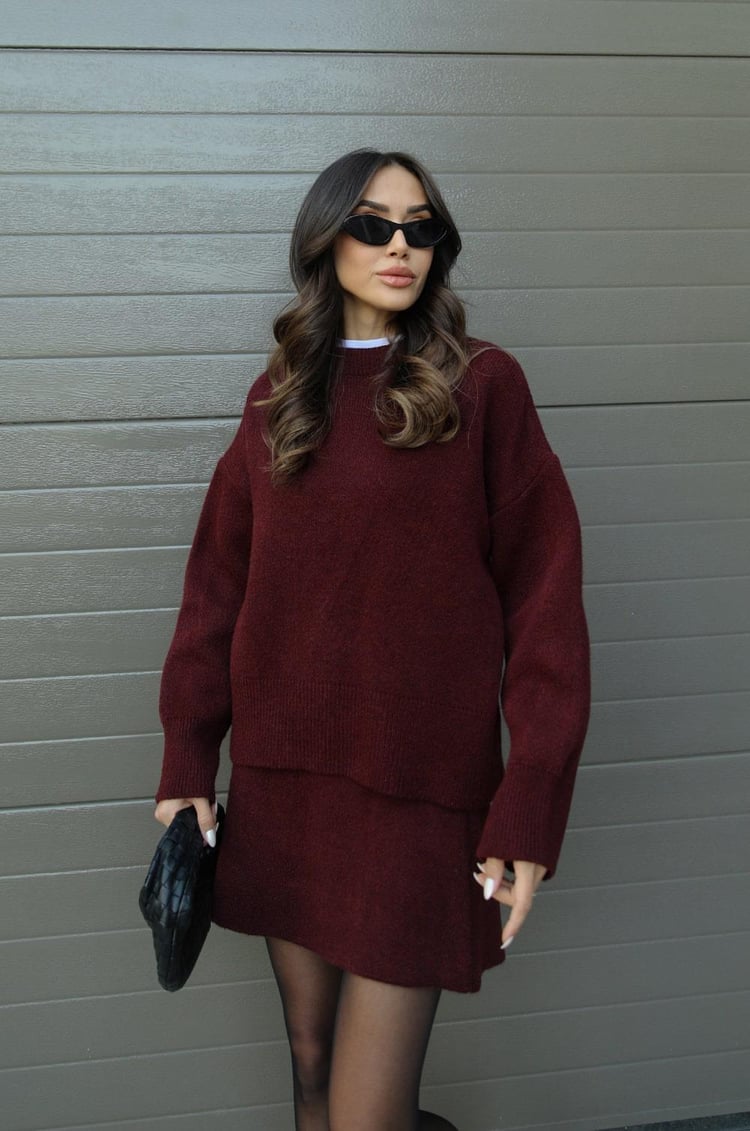 Amelia | Women's Cozy Autumn Lounge Two-Piece Set-Metro Lane Plaza
