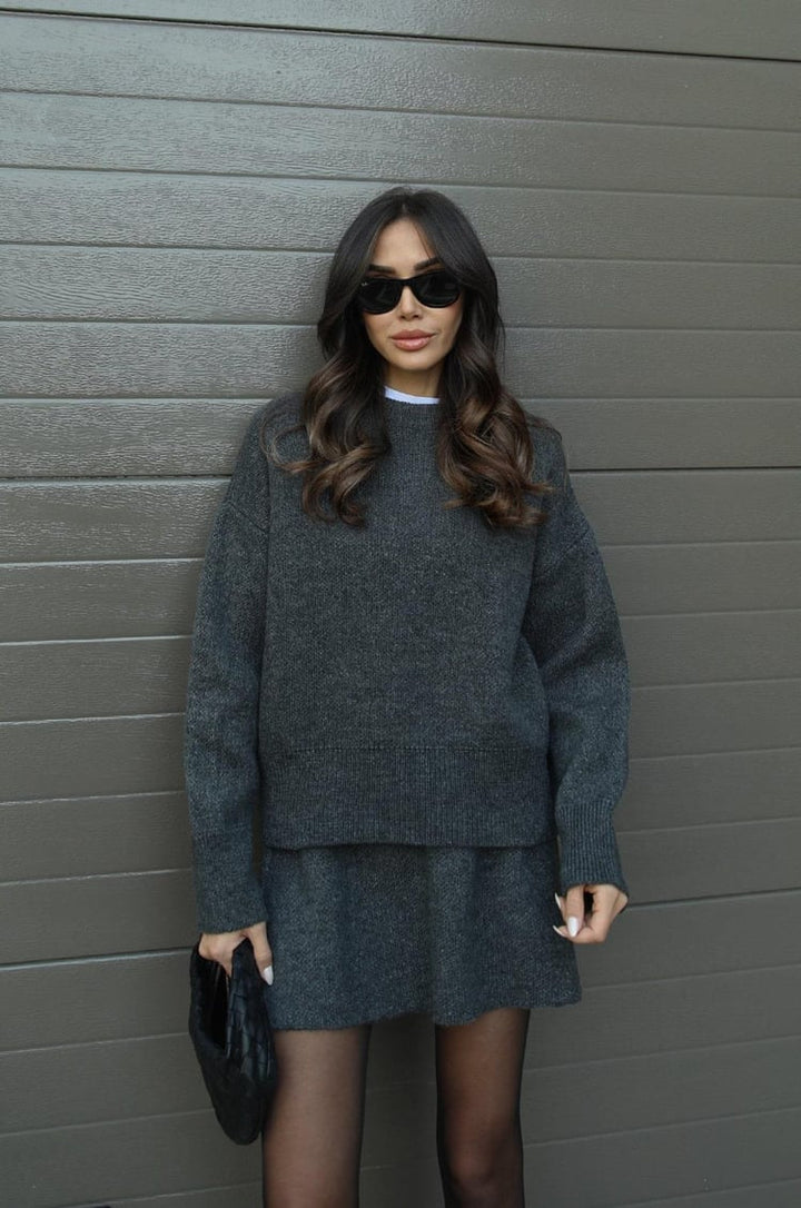 Amelia | Women's Cozy Autumn Lounge Two-Piece Set-Metro Lane Plaza