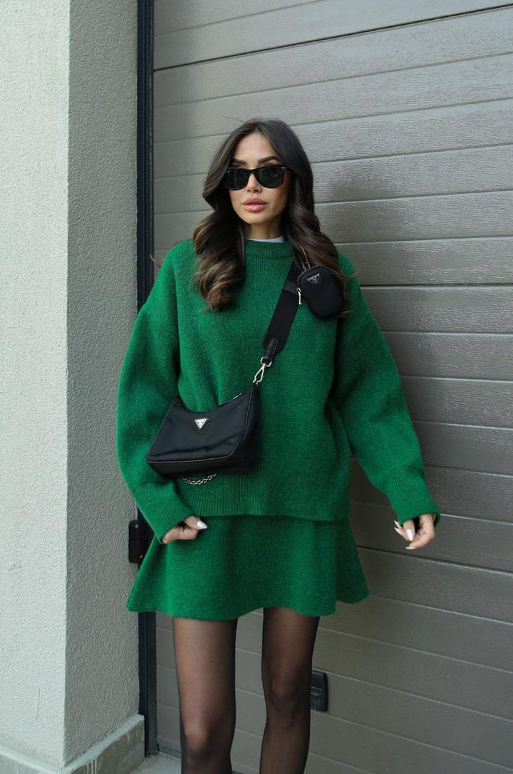 Amelia | Women's Cozy Autumn Lounge Two-Piece Set-Metro Lane Plaza