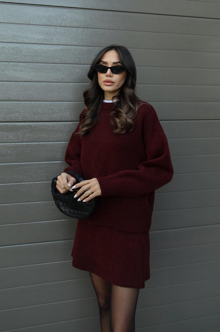 Amelia | Women's Cozy Autumn Lounge Two-Piece Set-Metro Lane Plaza