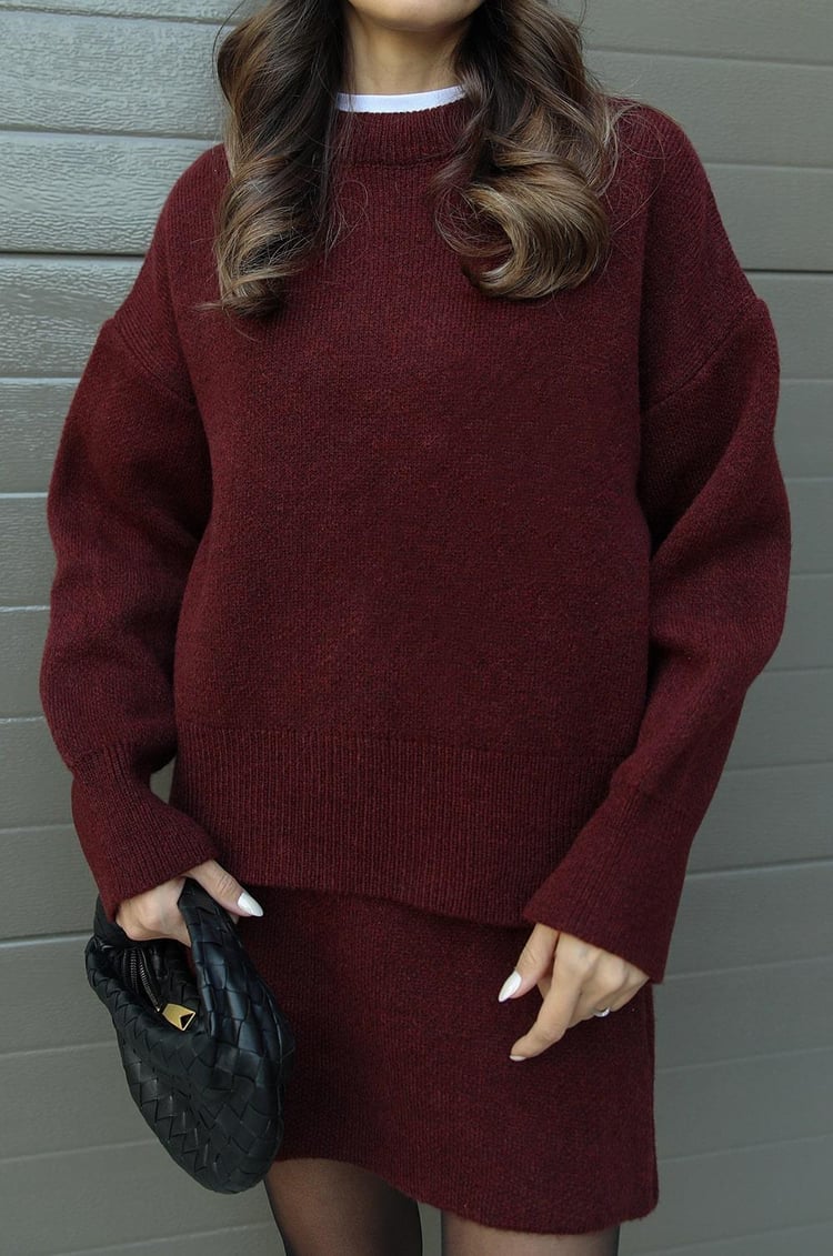 Amelia | Women's Cozy Autumn Lounge Two-Piece Set-Metro Lane Plaza