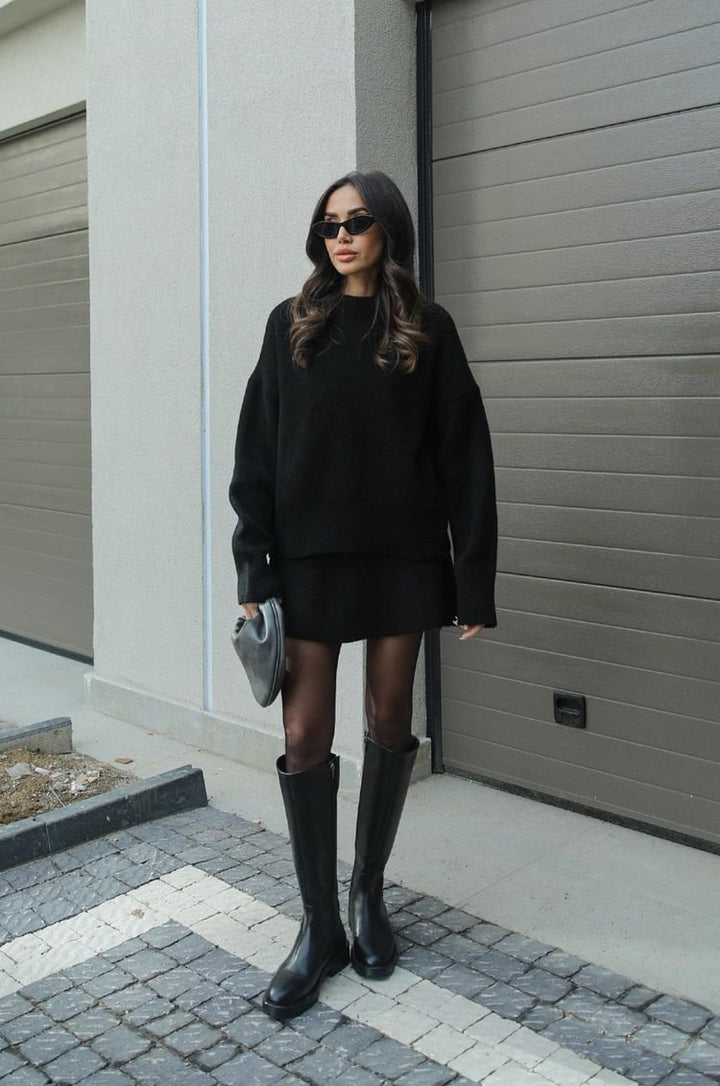 Amelia | Women's Cozy Autumn Lounge Two-Piece Set-Metro Lane Plaza