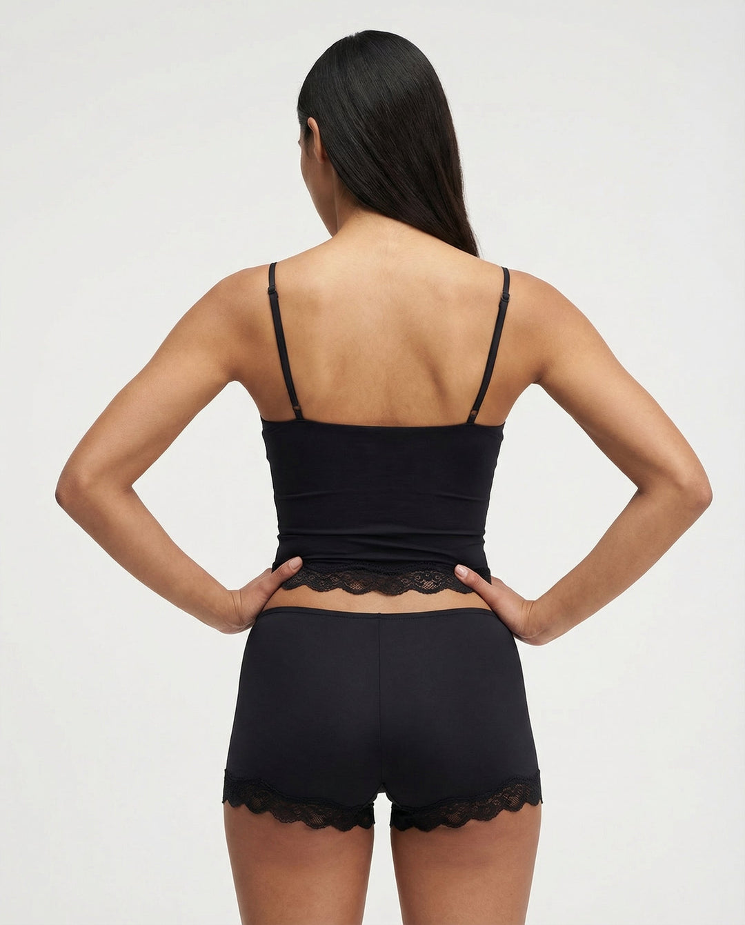 Amelia | Women's Elegant Lace Trim Lounge Set-Metro Lane Plaza