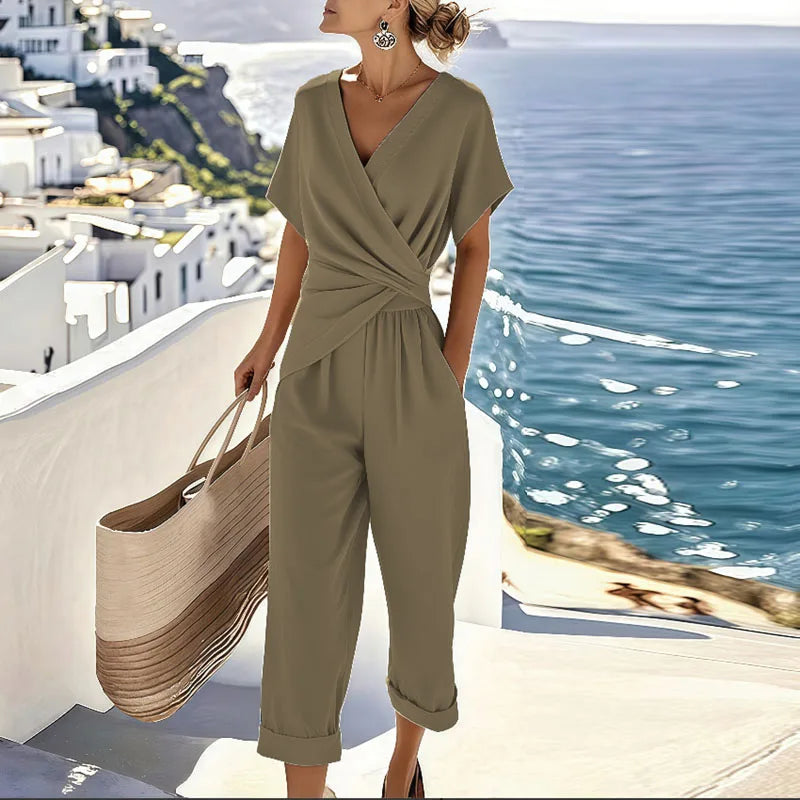Luna | Women's Elegant Timeless Two Piece Set-Metro Lane Plaza