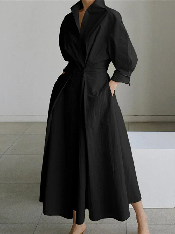 Women's Stylish Pleated Dress-Metro Lane Plaza