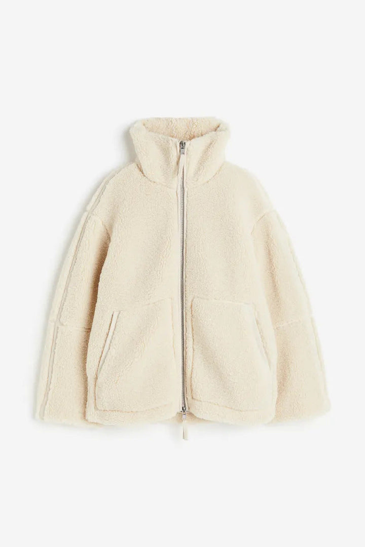 Mila | Women's Cozy Oversized Fleece Jacket-Metro Lane Plaza