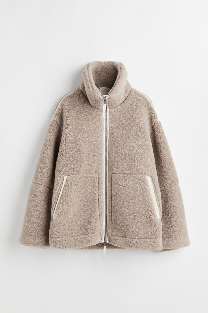 Mila | Women's Cozy Oversized Fleece Jacket-Metro Lane Plaza