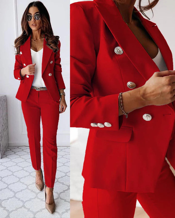 Elena | Women's Elegant Blazer Set for Professional Look-Metro Lane Plaza