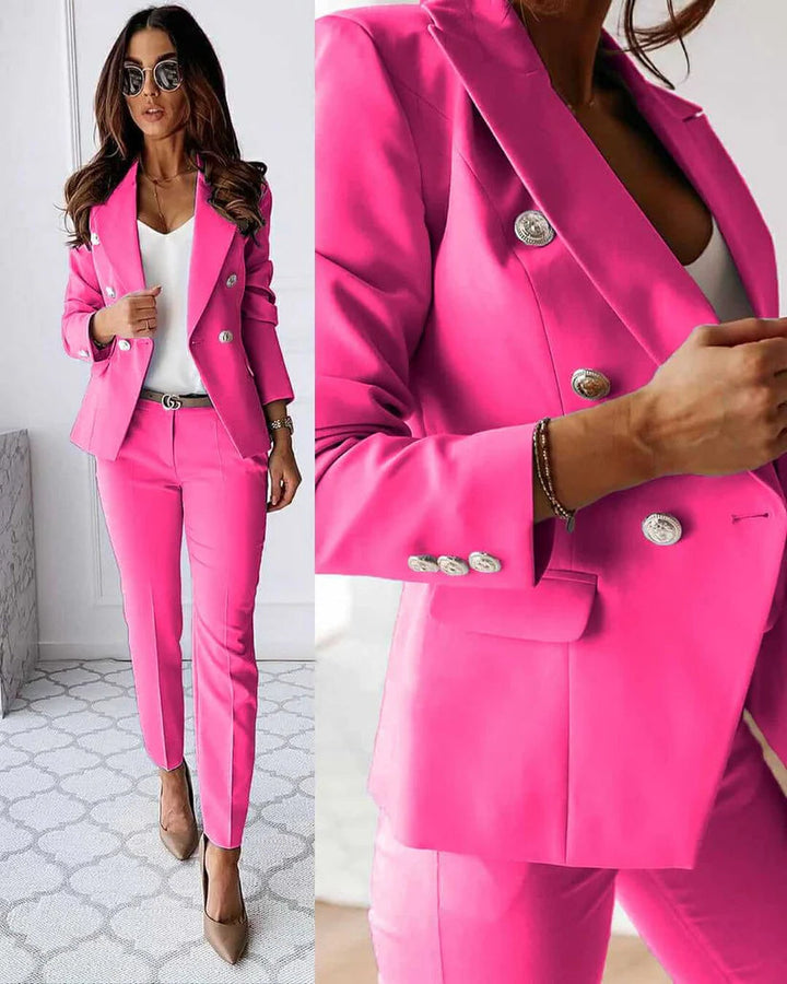 Elena | Women's Elegant Blazer Set for Professional Look-Metro Lane Plaza