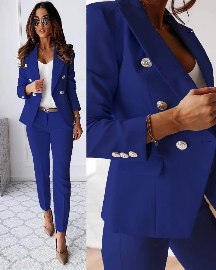 Elena | Women's Elegant Blazer Set for Professional Look-Metro Lane Plaza