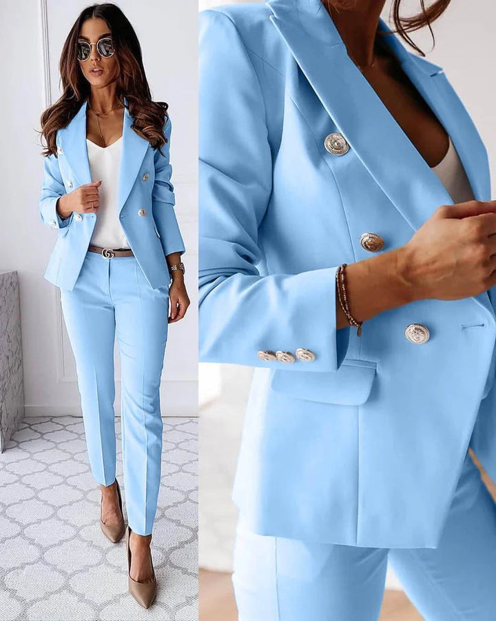 Elena | Women's Elegant Blazer Set for Professional Look-Metro Lane Plaza