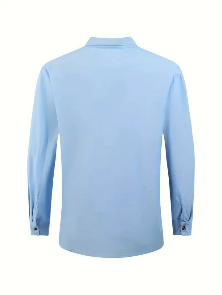 Men's Cotton Linen Casual Shirt-Metro Lane Plaza