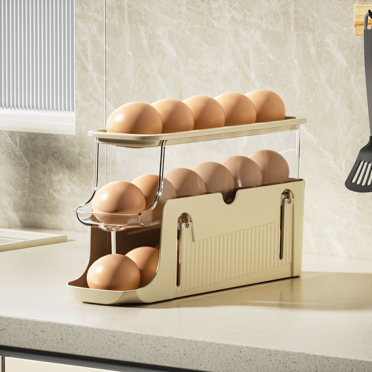 Tiered Egg Holder for Organized Storage-Metro Lane Plaza