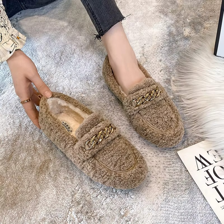Emily | Women's Comfortable Black Suede Slippers for Home & Travel-Metro Lane Plaza