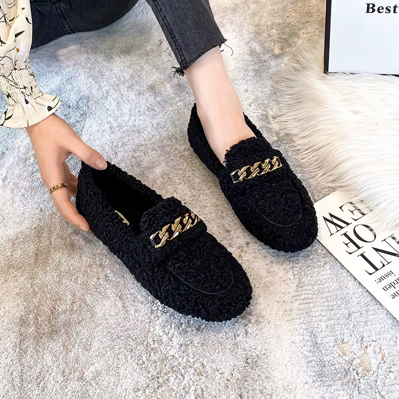 Emily | Women's Comfortable Black Suede Slippers for Home & Travel-Metro Lane Plaza