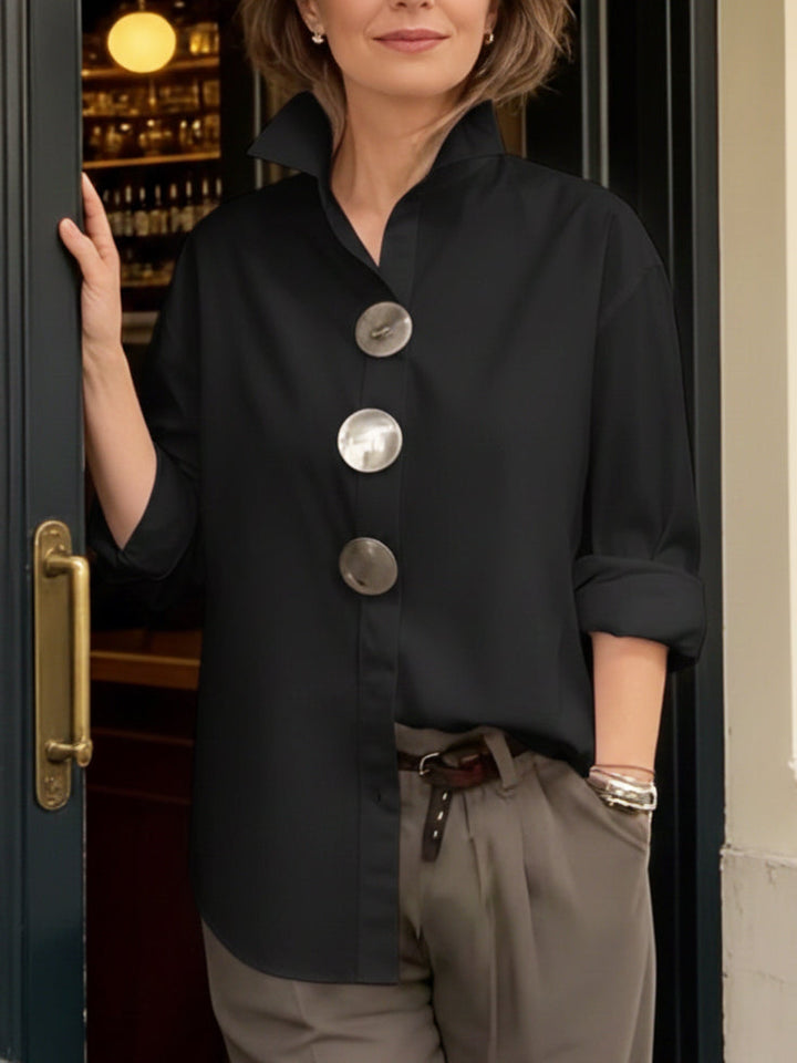 Mara | Women's Elegant Lightweight Structured Shirt-Metro Lane Plaza