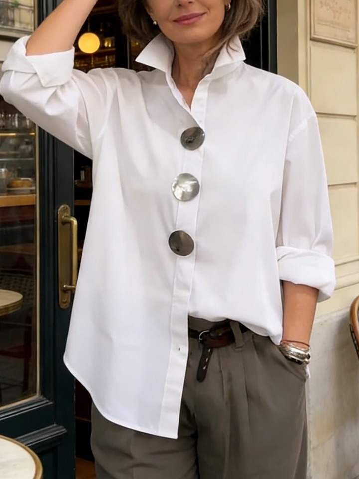 Mara | Women's Elegant Lightweight Structured Shirt-Metro Lane Plaza