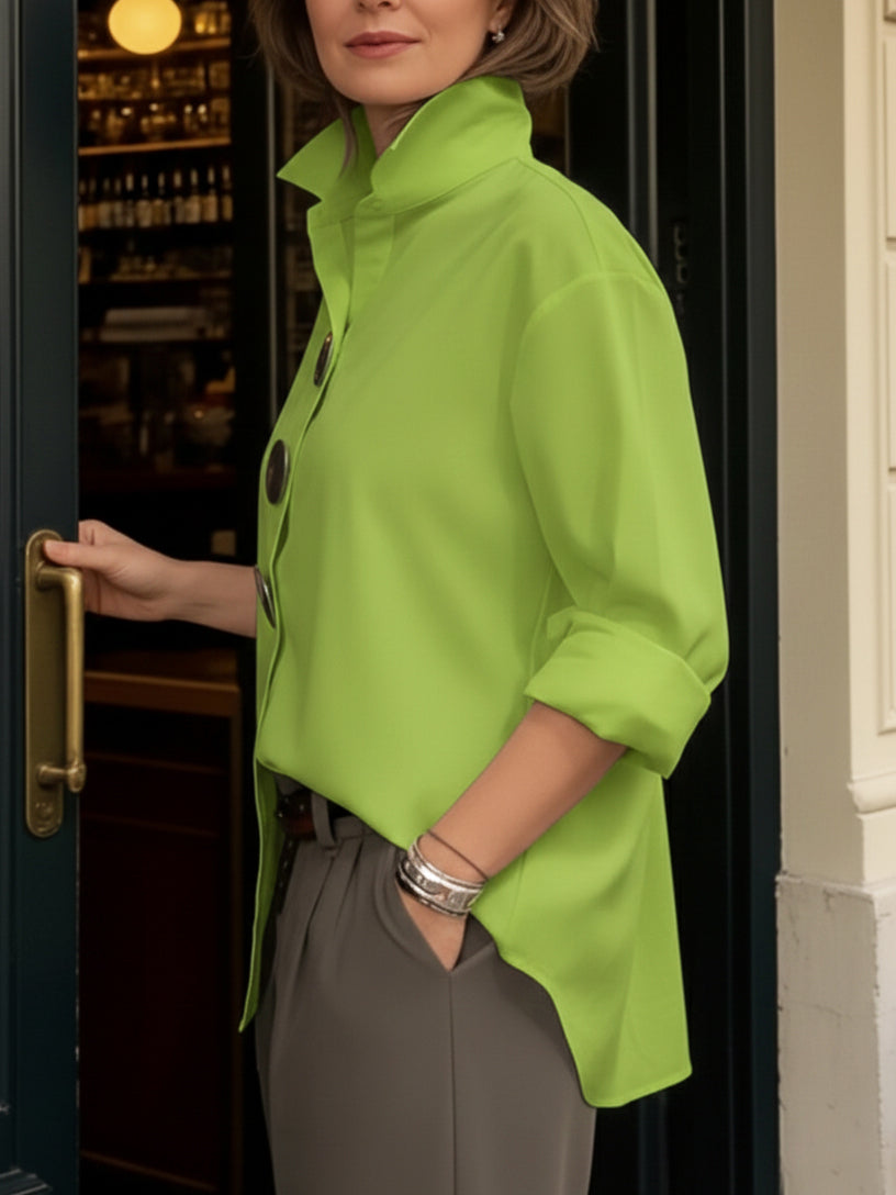 Mara | Women's Elegant Lightweight Structured Shirt-Metro Lane Plaza