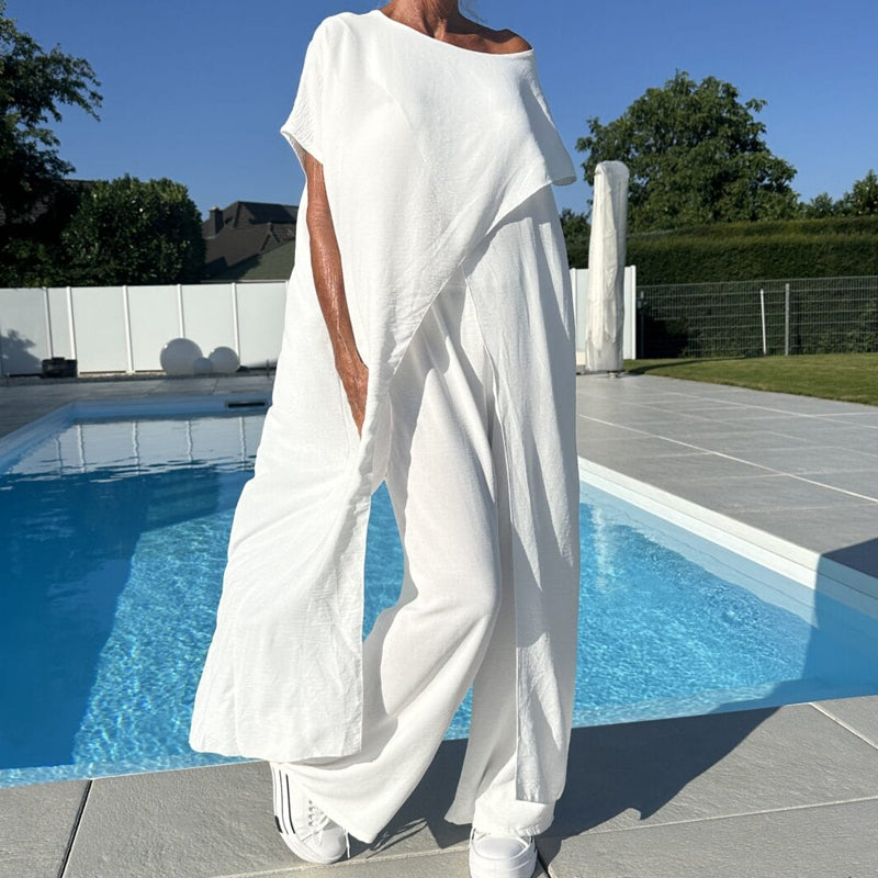 Diane | Women's Trendy Loungewear Two-Piece Set-Metro Lane Plaza