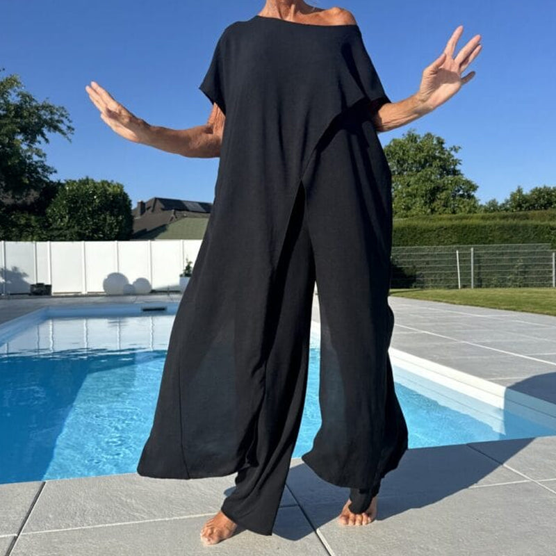 Diane | Women's Trendy Loungewear Two-Piece Set-Metro Lane Plaza