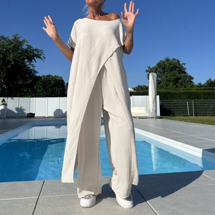 Diane | Women's Trendy Loungewear Two-Piece Set-Metro Lane Plaza