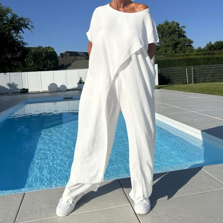 Diane | Women's Trendy Loungewear Two-Piece Set-Metro Lane Plaza
