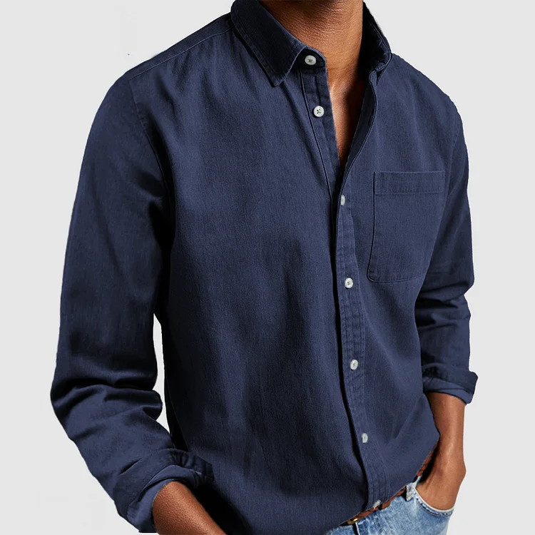 Men's Button-Down Collar Shirt in Classic Fit-Metro Lane Plaza