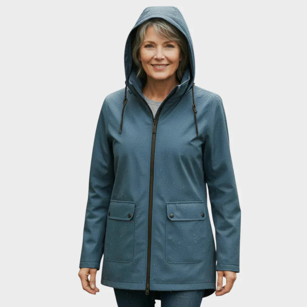 Serena | Women's Lightweight Waterproof Raincoat-Metro Lane Plaza