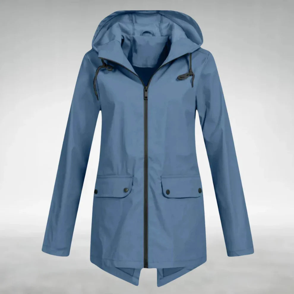Serena | Women's Lightweight Waterproof Raincoat-Metro Lane Plaza