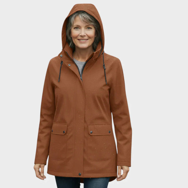 Serena | Women's Lightweight Waterproof Raincoat-Metro Lane Plaza