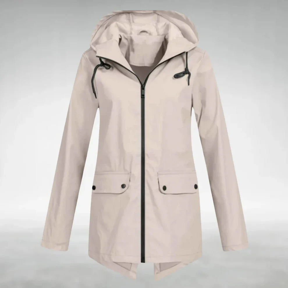 Serena | Women's Lightweight Waterproof Raincoat-Metro Lane Plaza