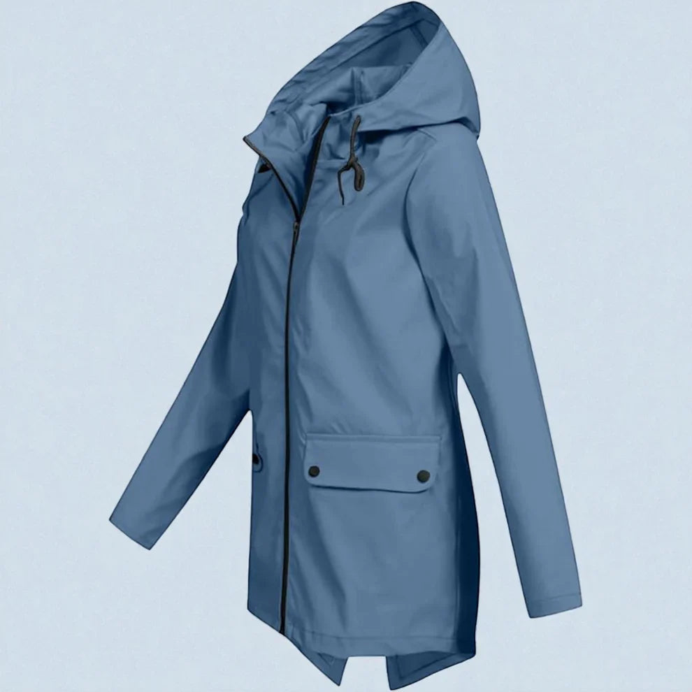 Serena | Women's Lightweight Waterproof Raincoat-Metro Lane Plaza