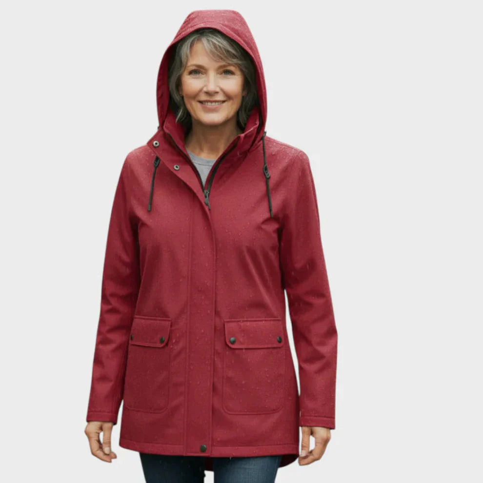 Serena | Women's Lightweight Waterproof Raincoat-Metro Lane Plaza
