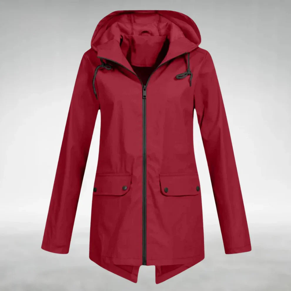 Serena | Women's Lightweight Waterproof Raincoat-Metro Lane Plaza