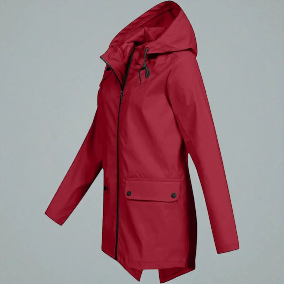 Serena | Women's Lightweight Waterproof Raincoat-Metro Lane Plaza