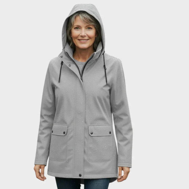 Serena | Women's Lightweight Waterproof Raincoat-Metro Lane Plaza