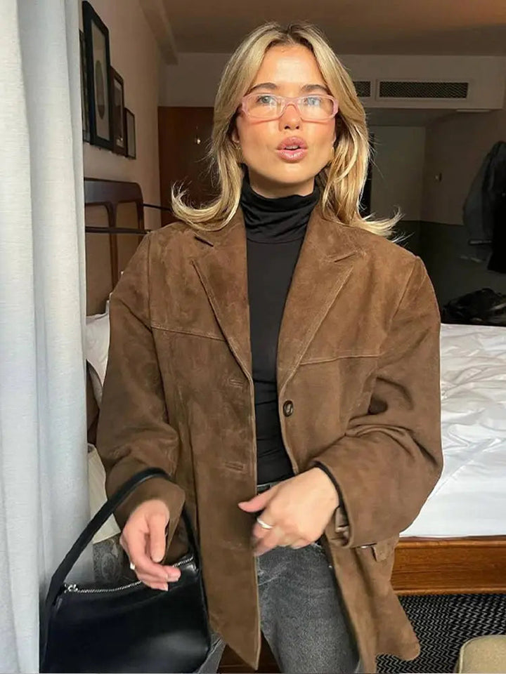 Valeria | Women's Elegant Comfortable Autumn Coat-Metro Lane Plaza