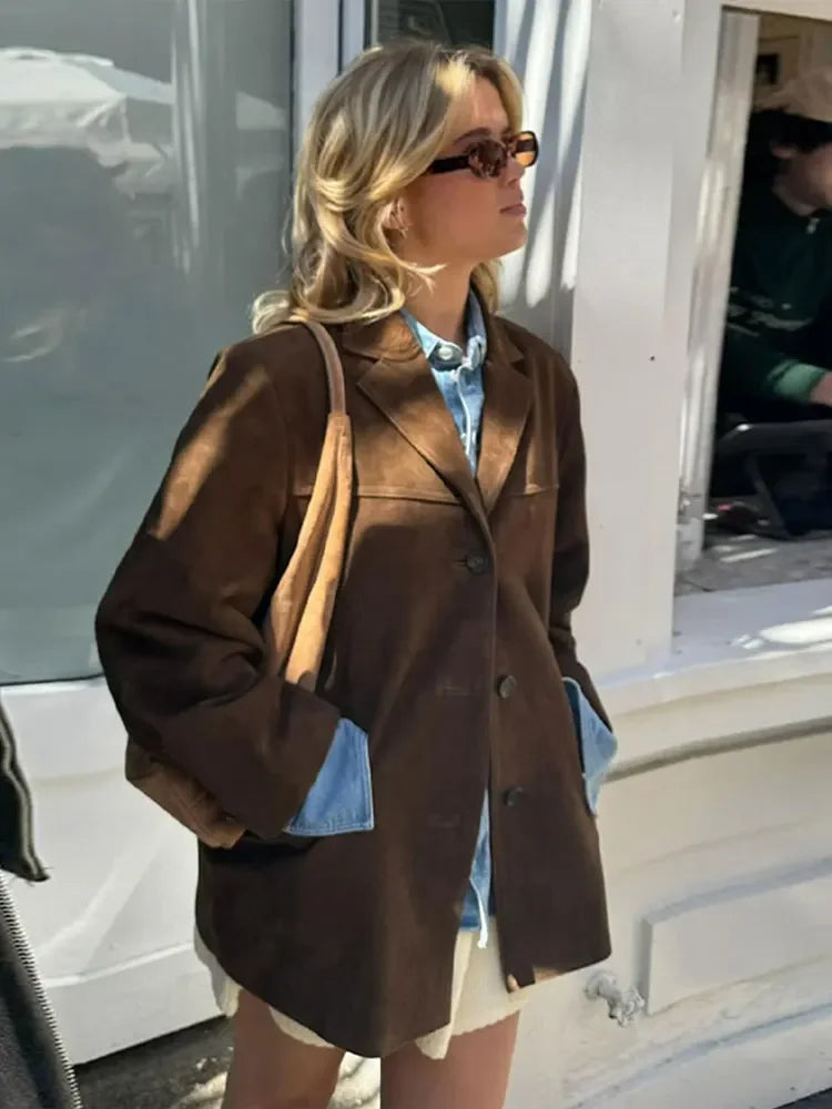 Valeria | Women's Elegant Comfortable Autumn Coat-Metro Lane Plaza